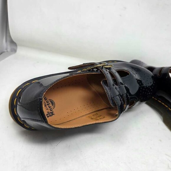 New women's US 10 EU 42 Dr. Martens 8065 Mary Jane black patent leather shoes - Picture 11 of 12